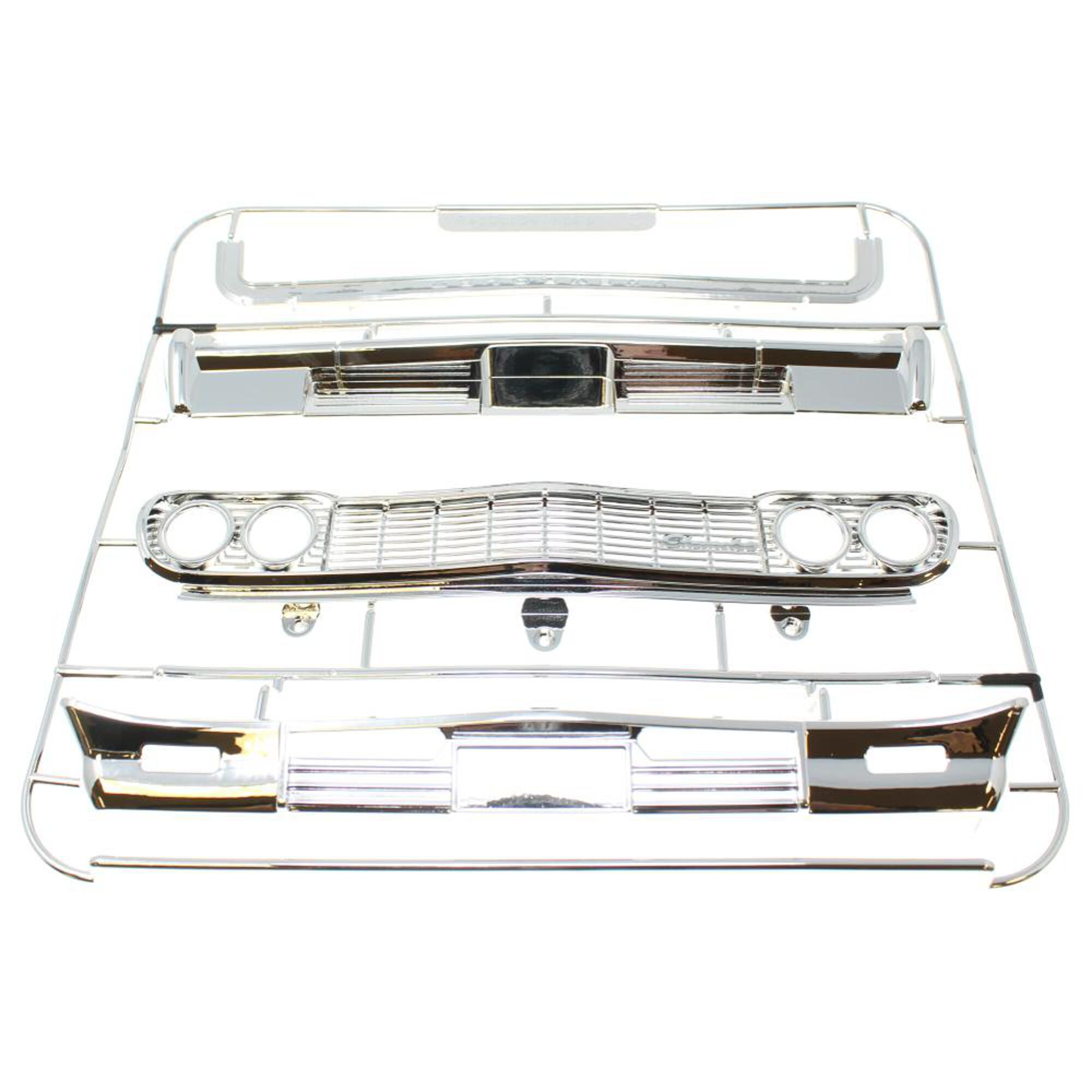 Redcat Racing 1964 Impala Chrome Bumpers & Grill V2, 1/10 Redcat Racing 1964 Impala Chrome Bumpers & Grill V2, 1/10