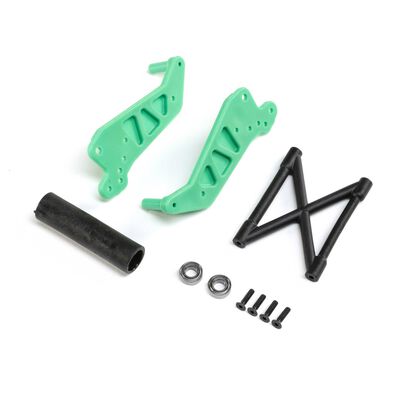 Wheelie Bar Set, Green: LMT Wheelie Bar Set, Green: LMT