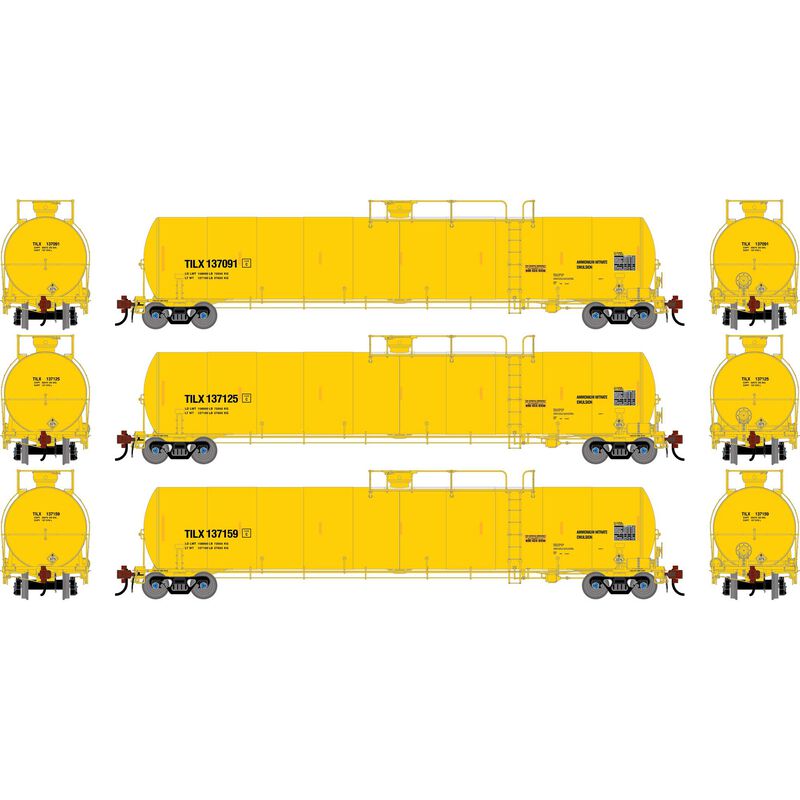 HO GEN UTC 33K LPG Tank Car, TILX #137091/137125/137159 (3)