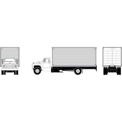 HO ATH Ford F-850 Box Van, White Unlettered HO ATH Ford F-850 Box Van, White Unlettered