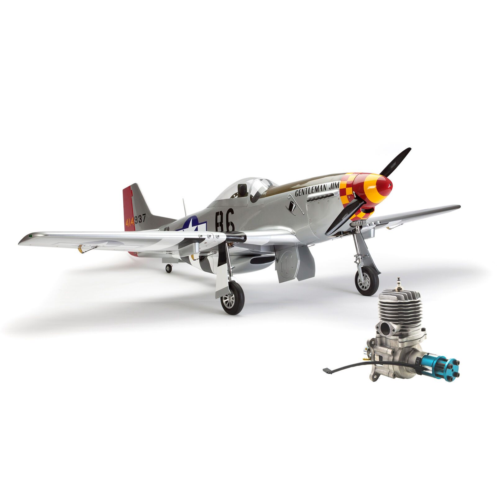 P-51D Mustang 60cc ARF with Evolution 62GX Gas Engine