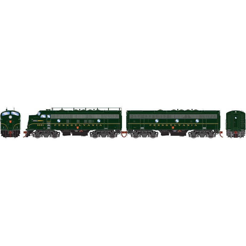 HO F5A / F5B Locomotive Set with DCC & Sound, PRR #9551A, #9551B