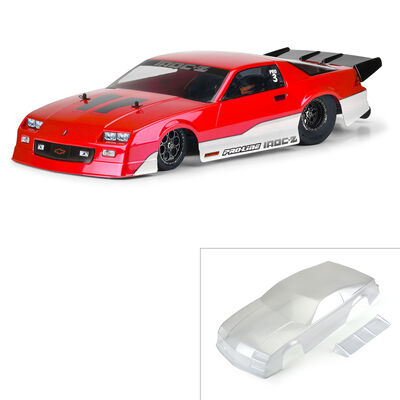 1/10 Pre-Cut 1985 Chevy Camaro IROC-Z Clear Body: 22S Drag Car 1/10 Pre-Cut 1985 Chevy Camaro IROC-Z Clear Body: 22S Drag Car