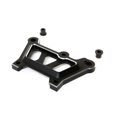 Front Top Plate, Black, Aluminum: DBXL-E Front Top Plate, Black, Aluminum: DBXL-E