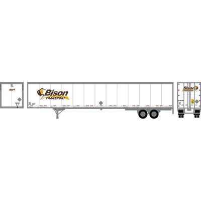 HO RTR 53' Wabash Plate Trailer, Bison Transport #3 HO RTR 53' Wabash Plate Trailer, Bison Transport #3