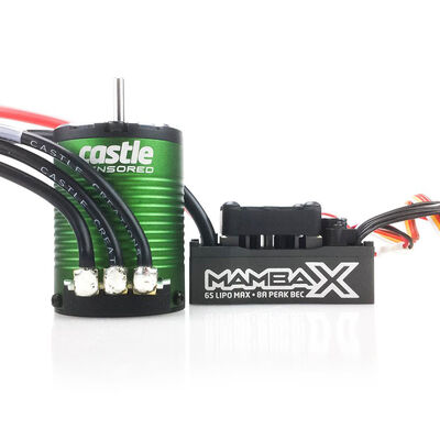 1/10 Mamba X Waterproof ESC /1406-5700Kv Sensored Brushless Motor Combo: 4mm Bullet 1/10 Mamba X Waterproof ESC /1406-5700Kv Sensored Brushless Motor Combo: 4mm Bullet