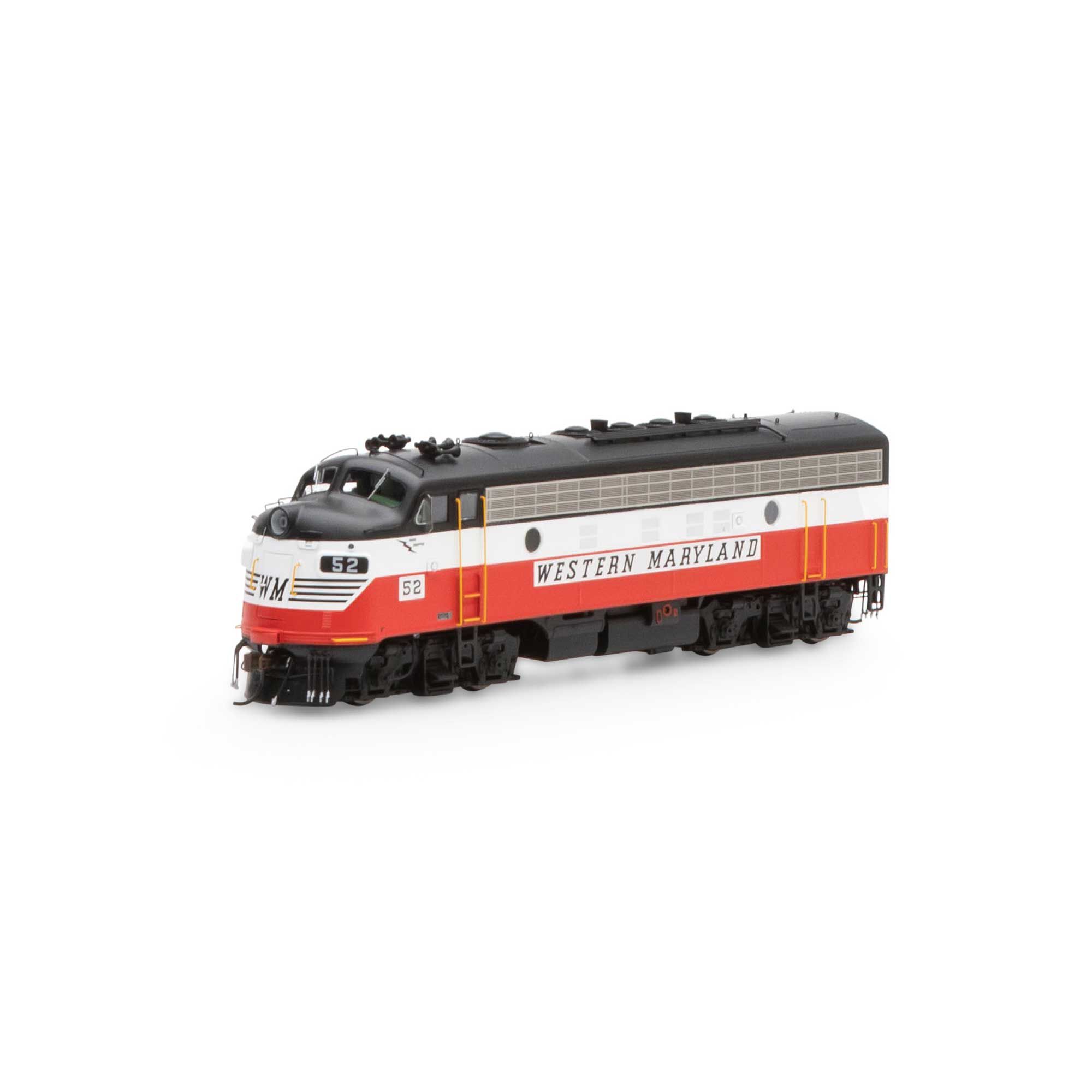 Athearn Genesis HO EMD F3A Western Maryland WM #52 DC LED ATHG19353