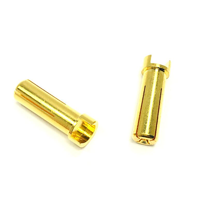 Team Trinity 4mm Gold Bullet Connector, (2)