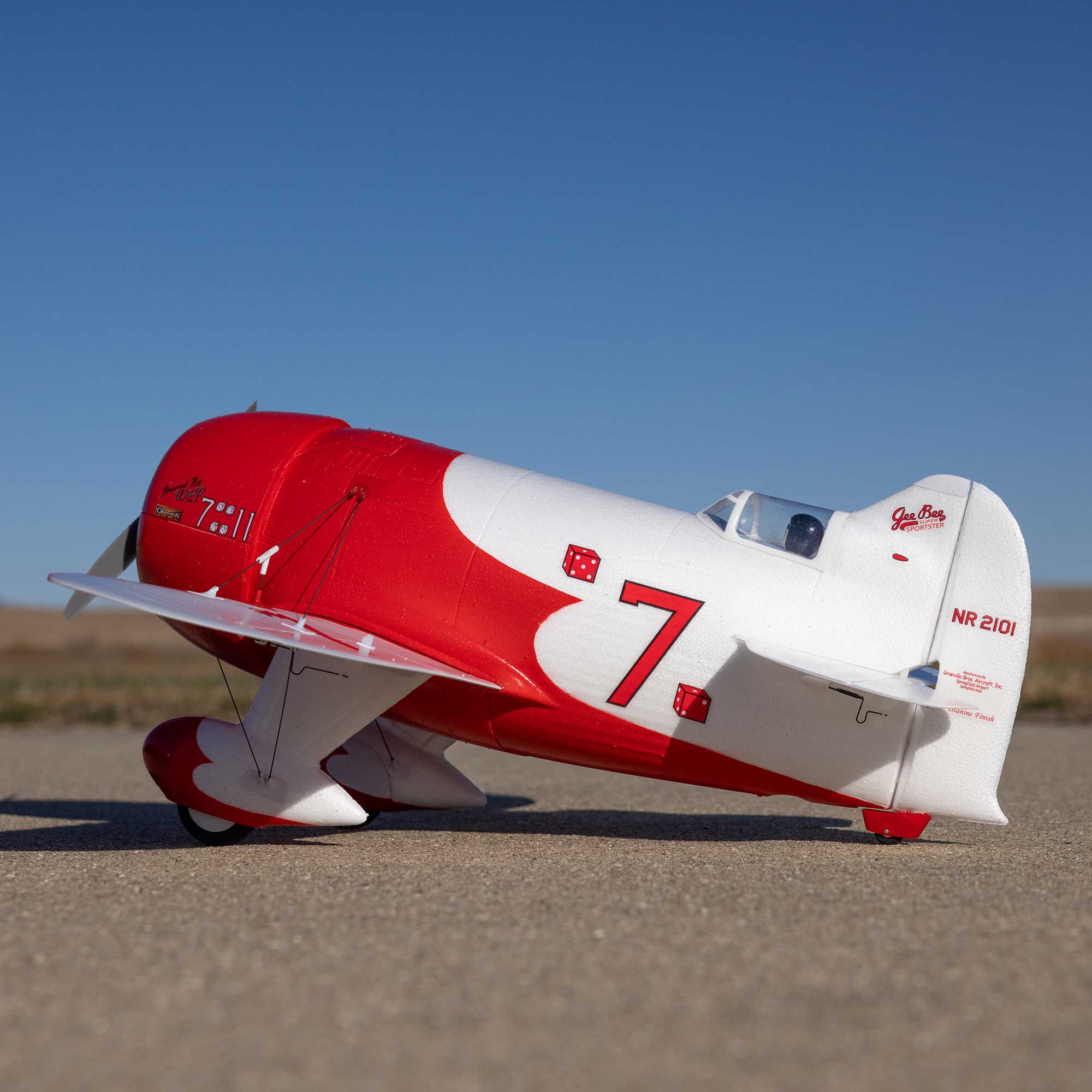 [���ܼ�] EFLU61500 [E-FLITE] 510mm UMX Gee Bee R-2 BNF (����, ���ӱ�, ����, ���̷� ���ű� ����)