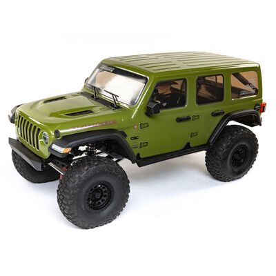 1/6 SCX6 Jeep JLU Wrangler 4X4 RTR Brushless Rock Crawler, Green 1/6 SCX6 Jeep JLU Wrangler 4X4 RTR Brushless Rock Crawler, Green