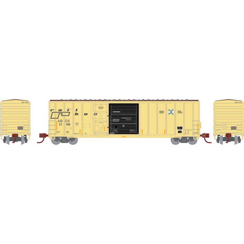 Athearn N ATH 50' FMC 5277 Combo Door Box Car, Primed For Grime ABOX 'Late' #51106