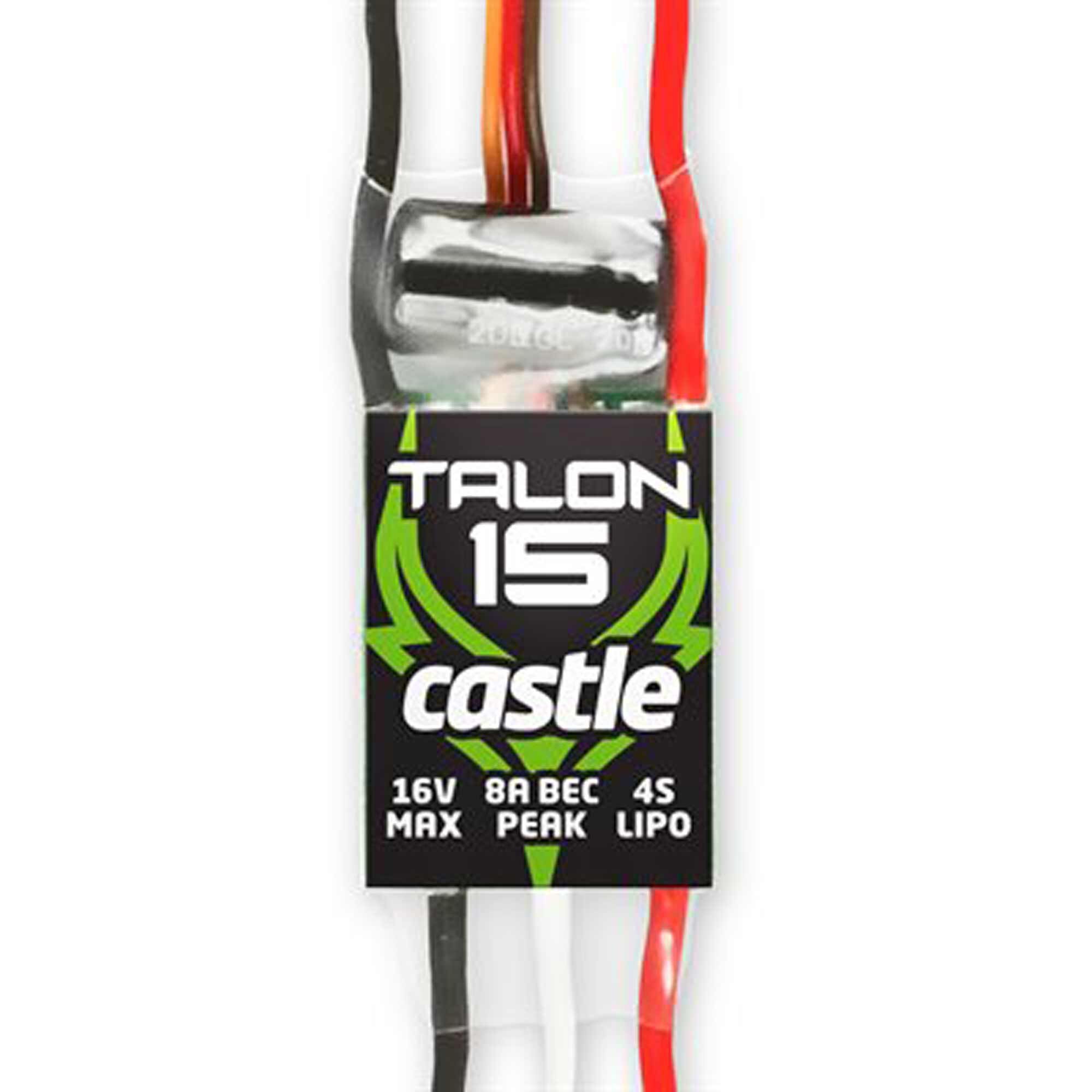 Castle Creations Talon 15-Amp 17V ESC with 8-Amp BEC | Horizon Hobby