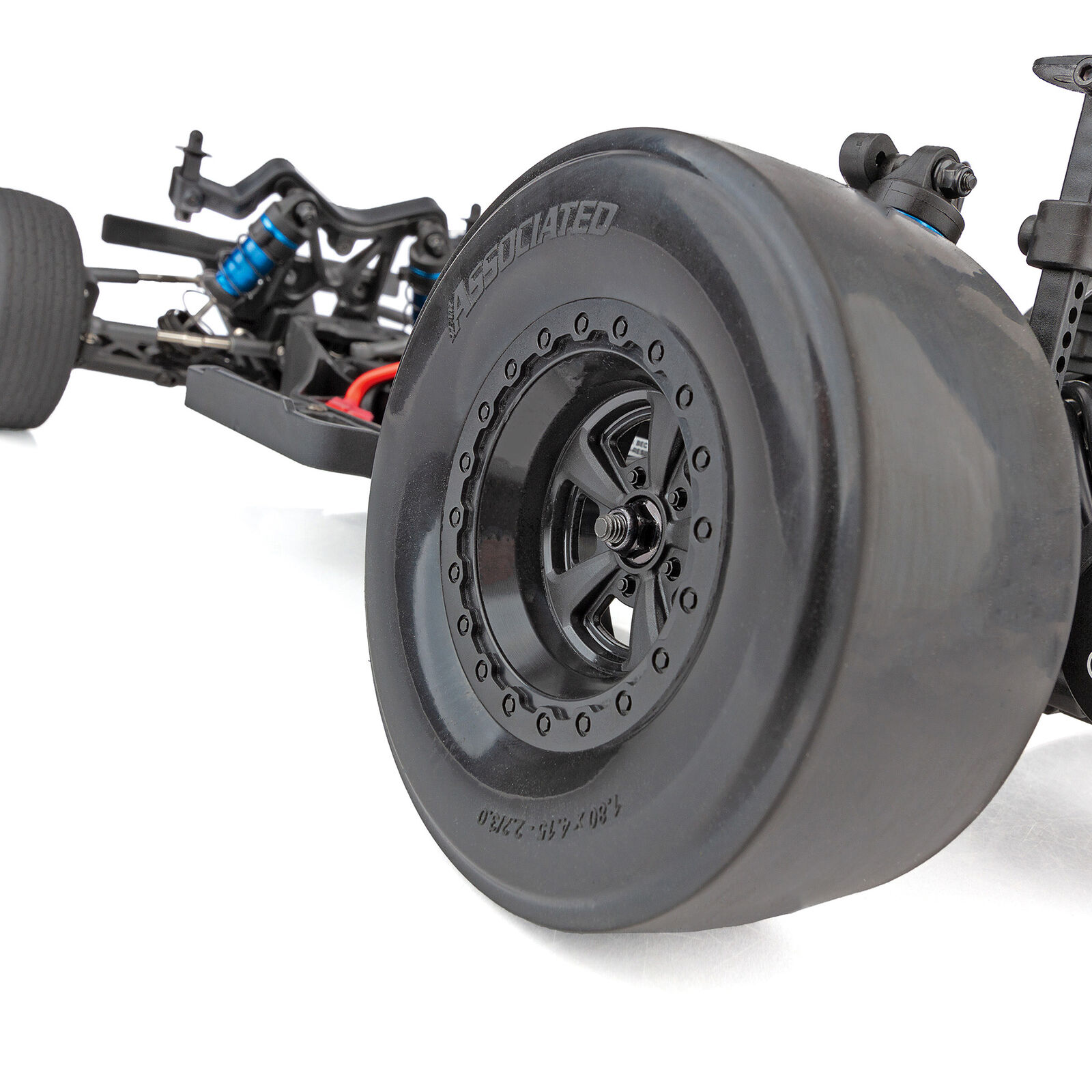 Kit Ammortizzatori Piggyback Lavorati Integy Per Team Associated DR10 Drag Race Car 1:10 - Grigio