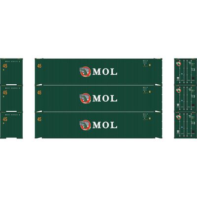 HO 45' Containers, MOEU #030080 6/030095 6/030124 8 (3) HO 45' Containers, MOEU #030080 6/030095 6/030124 8 (3)