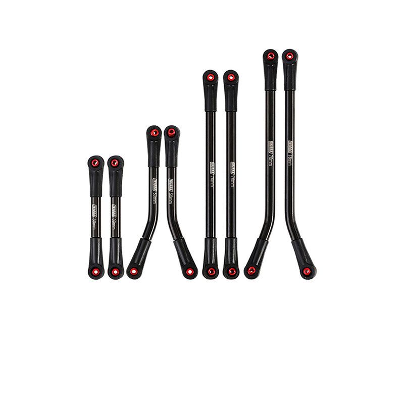 INJORA Stainless Steel High Clearance Link Set, Black, 1/24 Axial SCX24 Gladiator