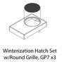 HO Winterization Hatch Set with Round Grille, GP-7(3)