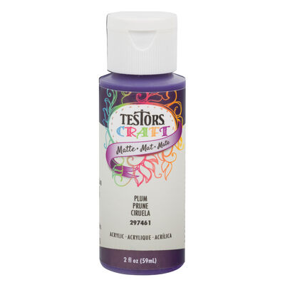 Testors 2oz Acrylic Craft Paint, Satin Plum Testors 2oz Acrylic Craft Paint, Satin Plum