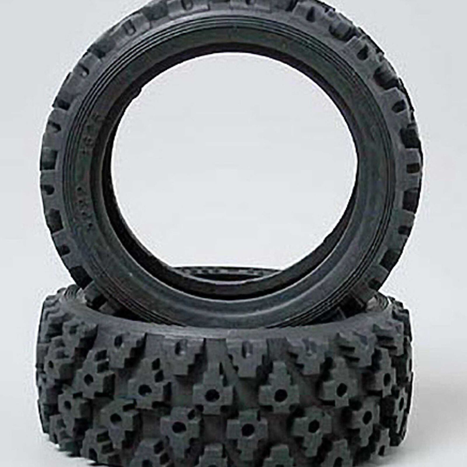 1/10 Rally Block Front/Rear Tires (2)