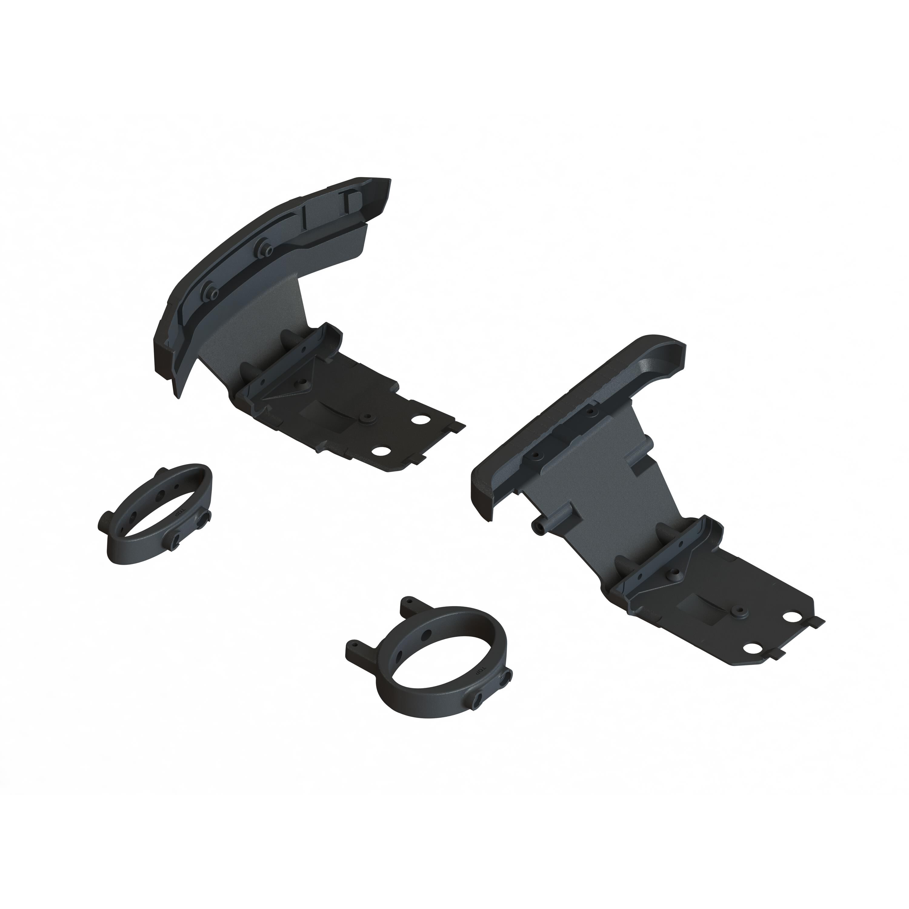 ARRMA Front & Rear Bumper & Loop Set: BIG ROCK | Horizon Hobby