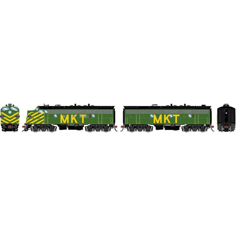 HO F7A / F7B Locomotive Set with DCC & Sound, Freight MKT #72C, #75F
