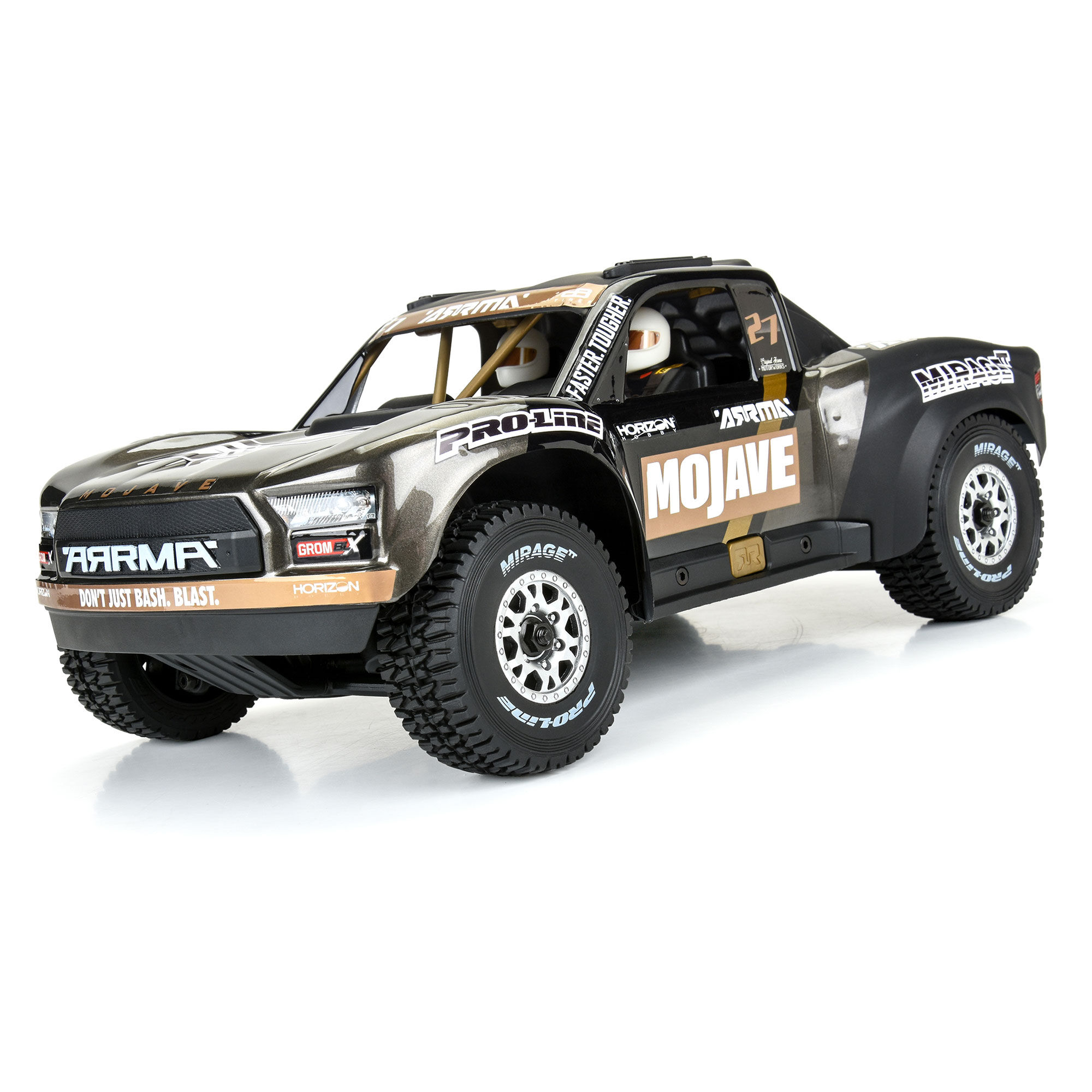 �˾���ũ PRO1025310 [PROLINE-RACING] 10253-10 1/16 Mirage TT F/R Tires MTD 12mm Silver Impulse (4): Mojave Grom 1