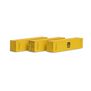 HO RTR 40' Corrugated HC Container,MSC/Yellow#1(3)