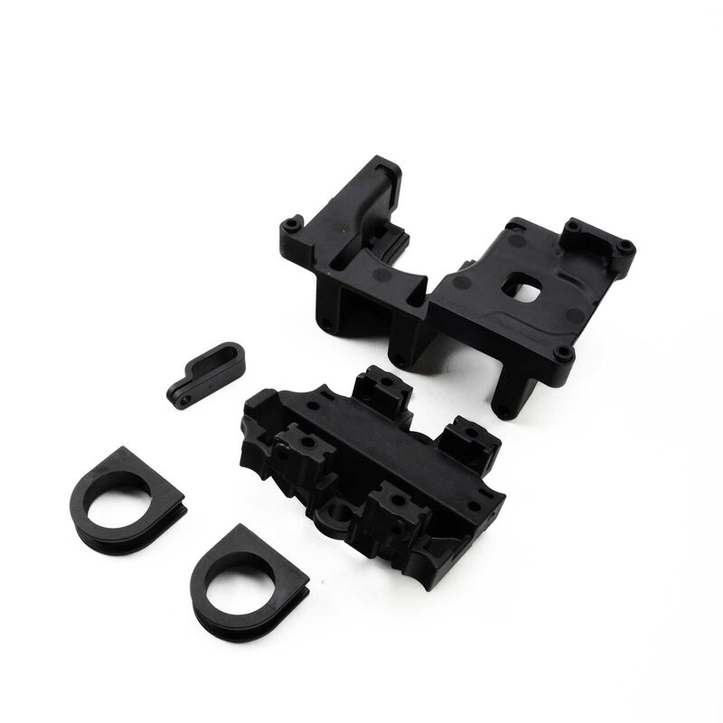 Center Diff Mount Rear & Top with Bearing Inserts: 5IVE-TE