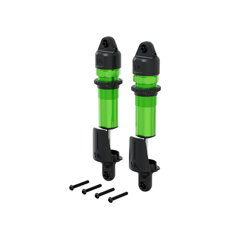 ARRMA Shock Set (Rear), Alloy, 15mm Bore, 153.5mm Length, 4x1.9mm Piston, 1300cSt Oil, Green