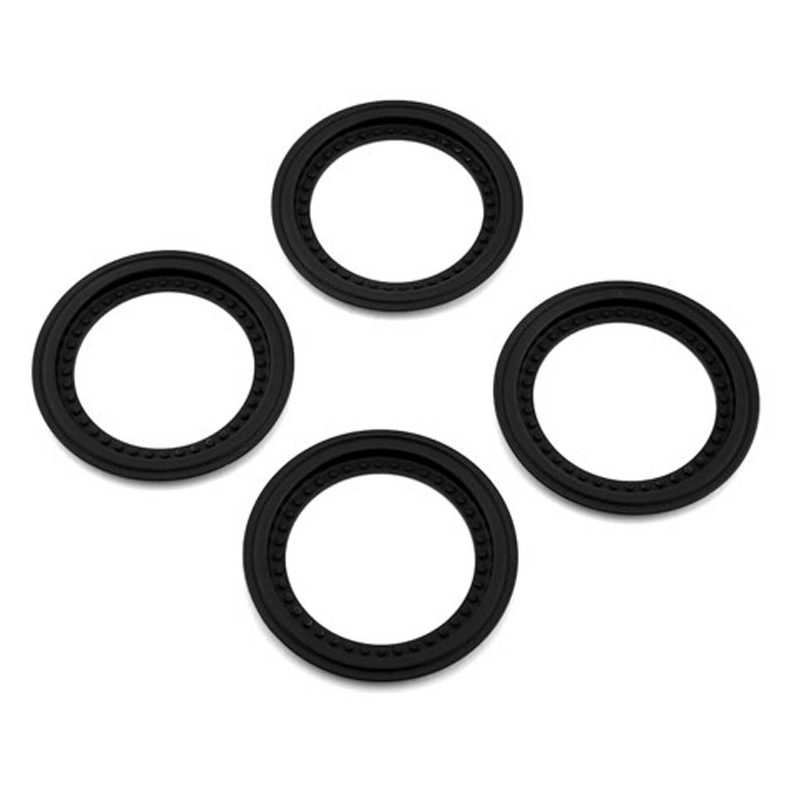 Tribute Wheel Mock Beadlock Rings-glue-on, Black (4)