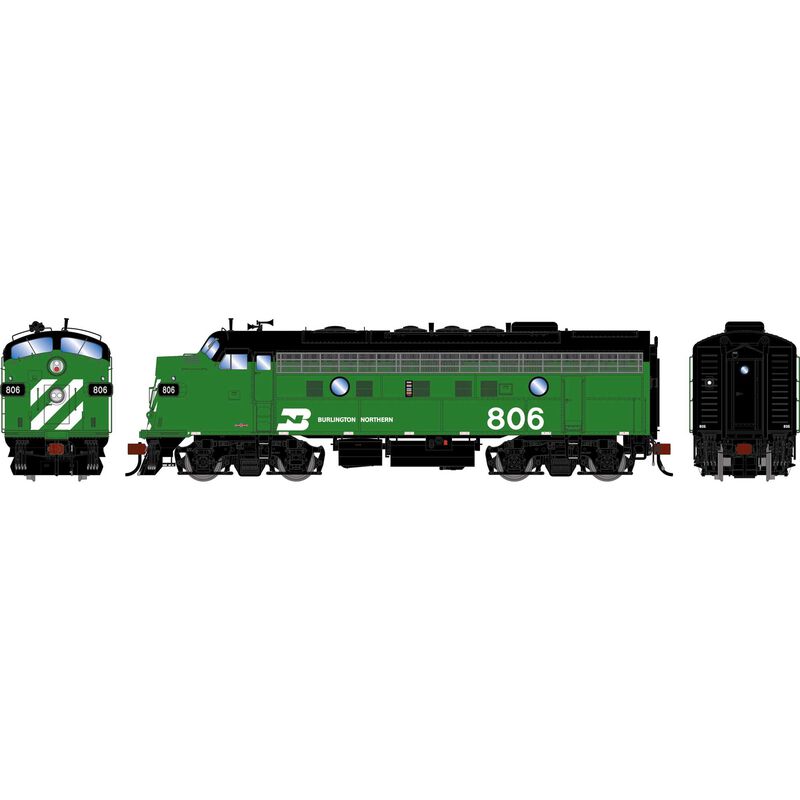 HO GEN F9A Locomotive w/DCC & Sound, BN 'Freight' #806