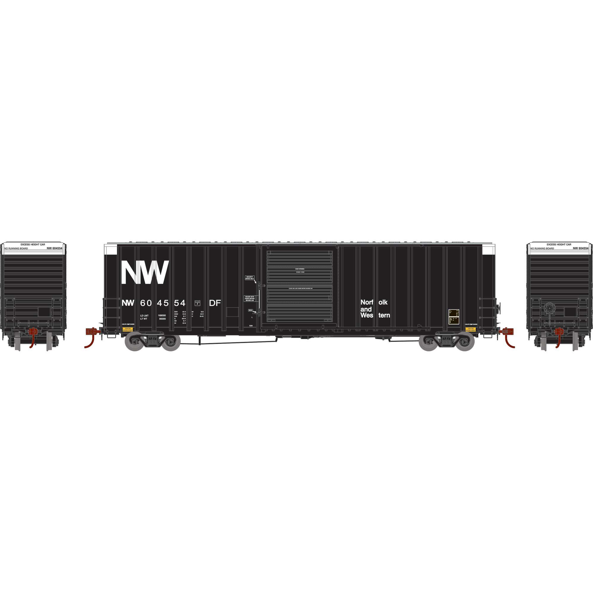 Athearn Athearn HO 60' ICC Hi-Cube Box, N&W #604554 | Horizon Hobby