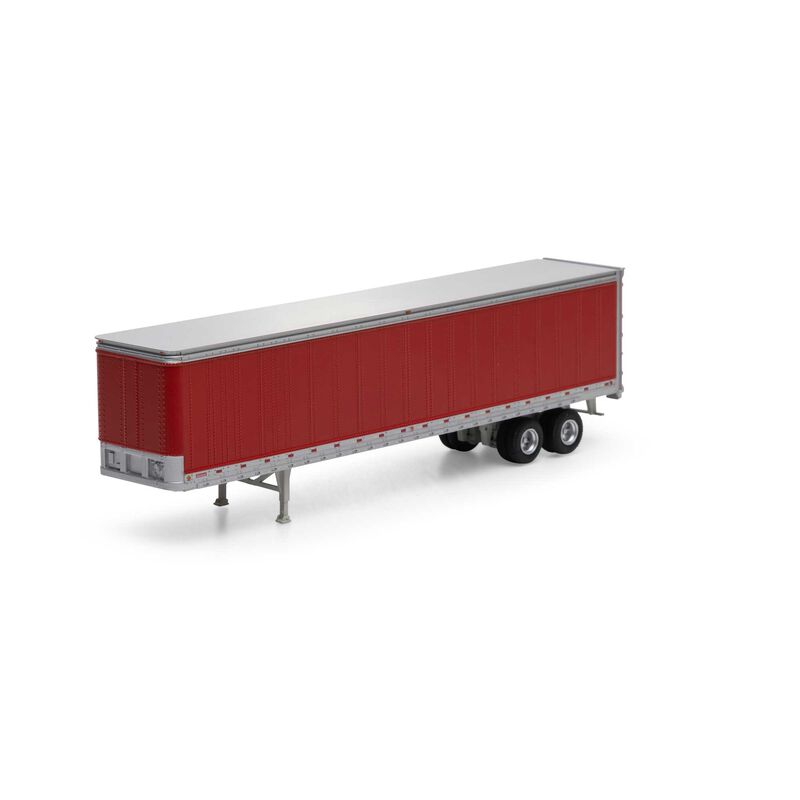HO 45' Smooth Side Trailer, Red