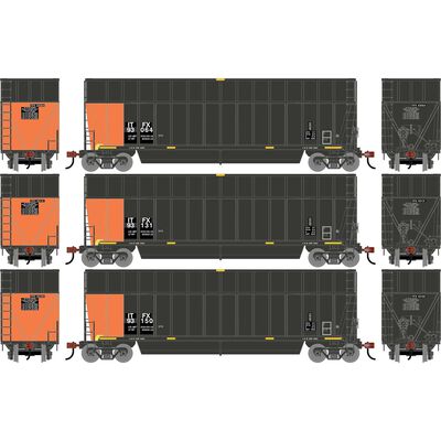 HO ATH Berwick Bathtub Extended Side Gondola, Primed For Grime ITFX #93064/93131/93150 (3) HO ATH Berwick Bathtub Extended Side Gondola, Primed For Grime ITFX #93064/93131/93150 (3)