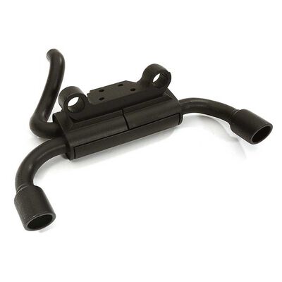 Rear Mount Exhaust System with Bumper Mount: SCX10 Rear Mount Exhaust System with Bumper Mount: SCX10