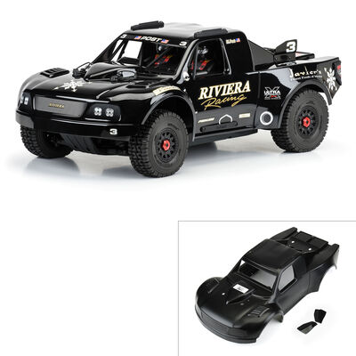 1/8 Pre-Cut 1997 Ford F-150 Trophy Truck Riviera Black Body: Mojave 1/8 Pre-Cut 1997 Ford F-150 Trophy Truck Riviera Black Body: Mojave