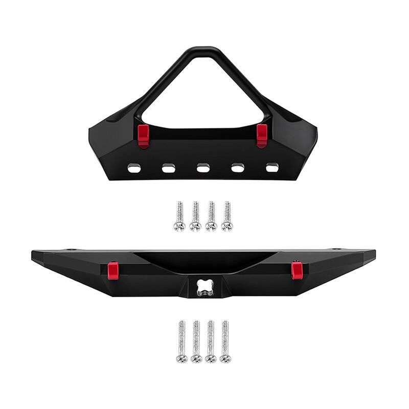 INJORA Aluminum Stinger Style Front & Rear Bumper Set, 1/30 Axial SCX30 JLU