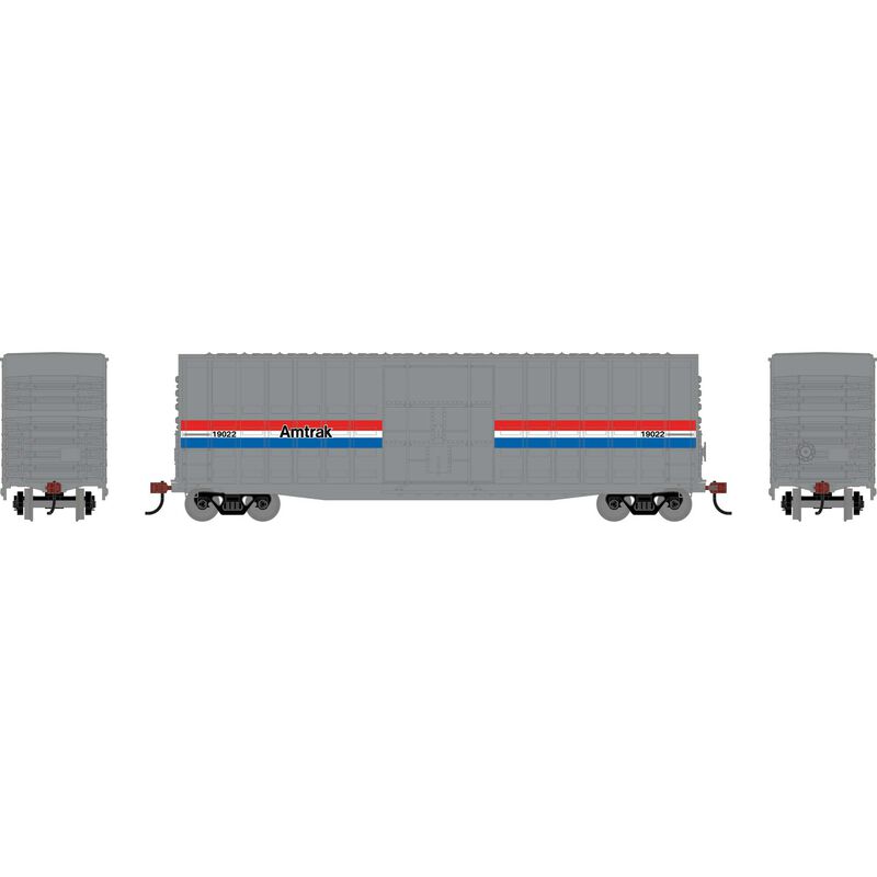 HO RND 50' Waffle High Cube Box Car AMTK Phase III #19022