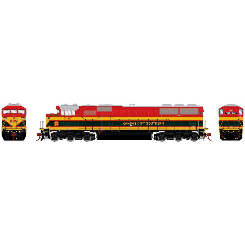 HO GEN SD60M Tri-Clops Locomotive w/DCC & Sound, Legendary Liveries KCS #7107