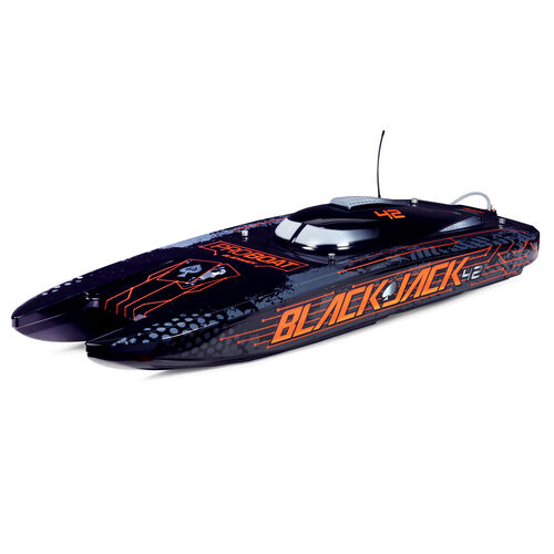Pro Boat Blackjack 42-inch Brushless 8S Cat,BLK/ORG:RTR