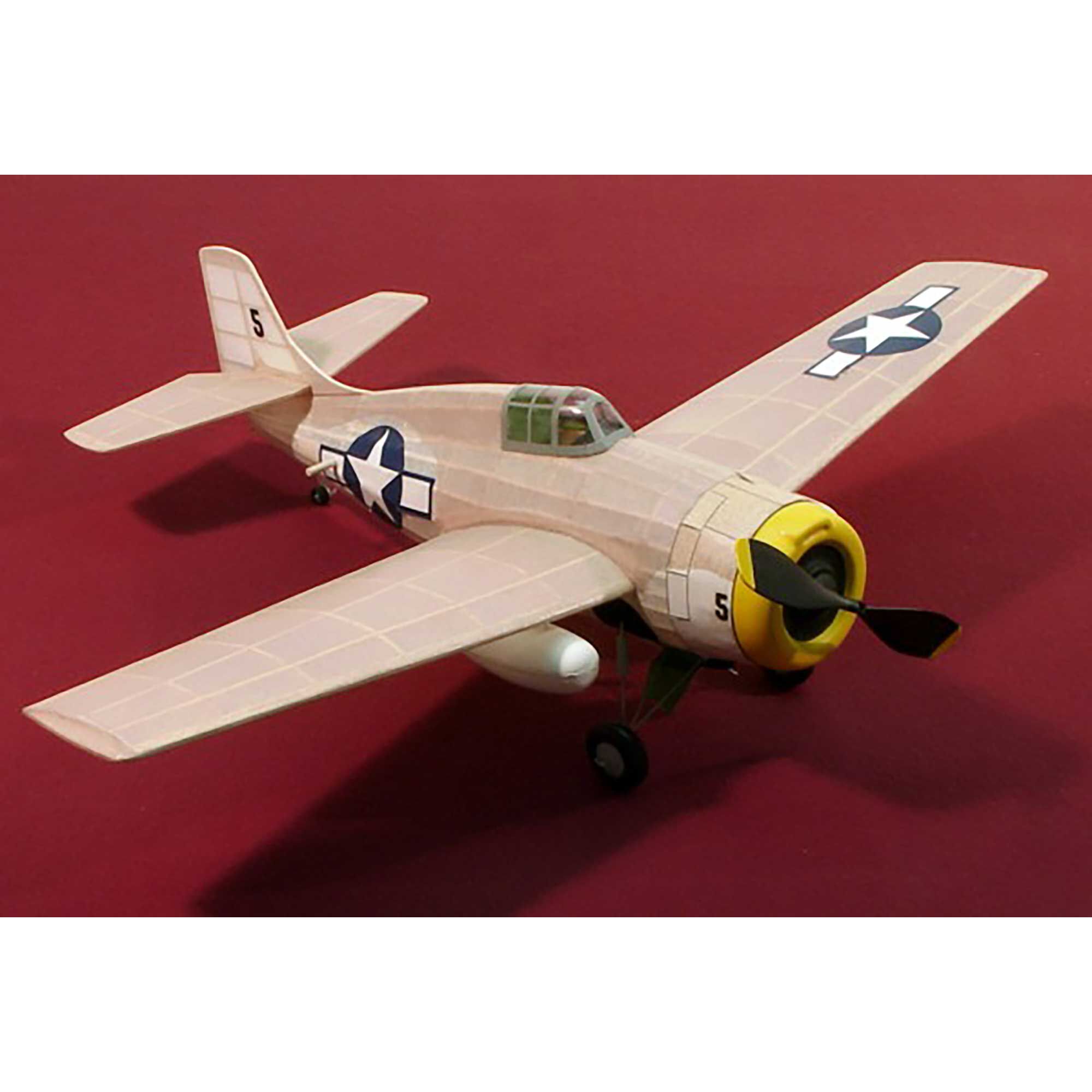 Dumas Products, Inc. F-4F Wildcat Rubber Powered Kit, 17.5