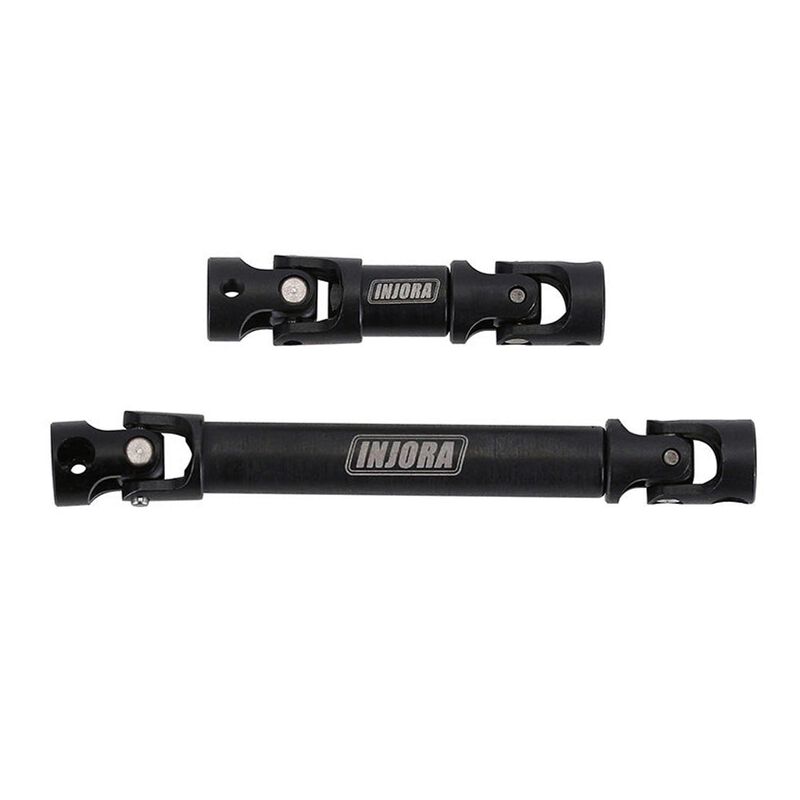 INJORA Steel Drive Shaft Set, Black, 1/24 Axial SCX24 Deadbolt/ GX470