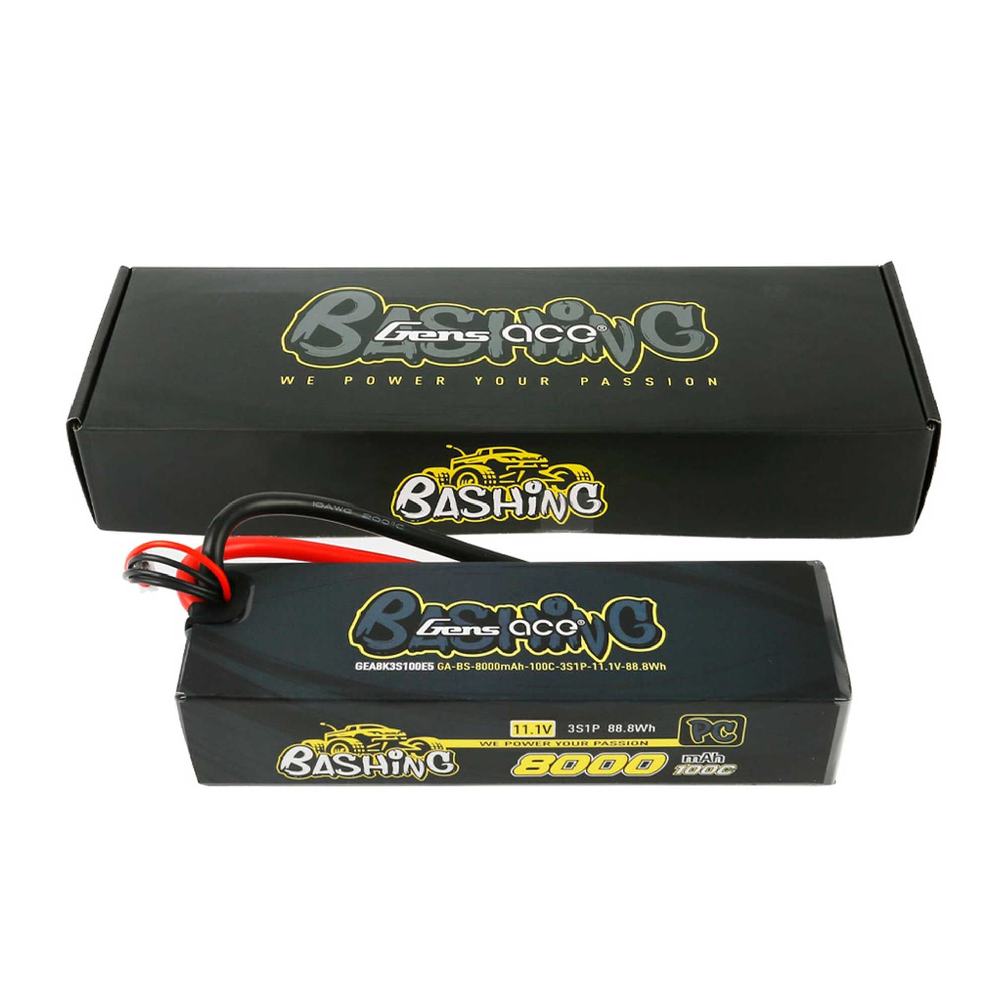 thumbnail image 2 of Gens Ace G-Tech Bashing Pro 8000mAh 3S LiPo Battery (11.1V, 100C) With EC5 Connector – Perfect Fit For Arrma 1/8 & 1/10 RC Cars 2 of 3