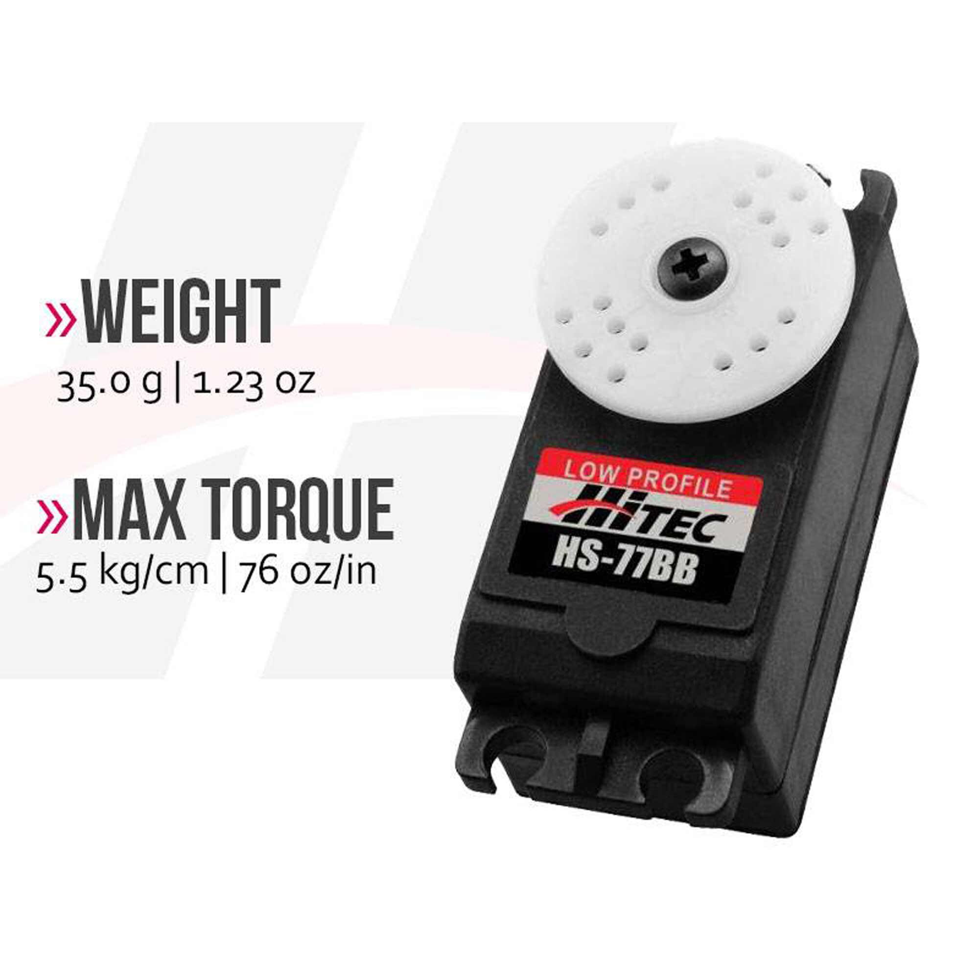 Hitec RCD Inc. HS-77BB Standard Analog Low Profile Servo | Horizon