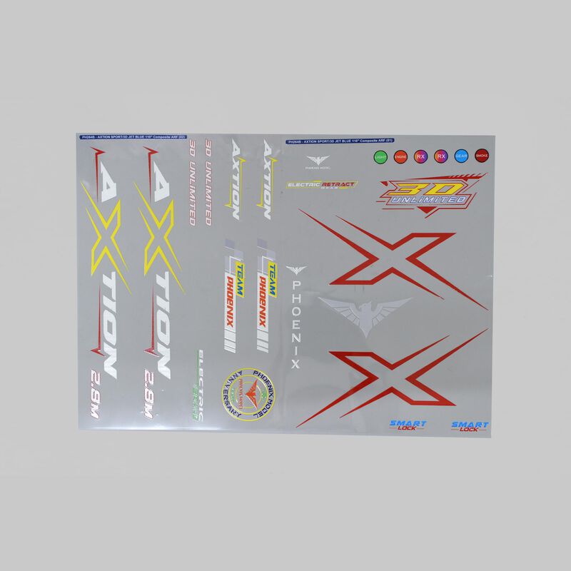 Phoenix Model Decals  for AXTION 2.8M JET Blue