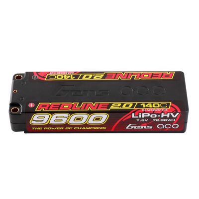 7.6V 9600mAh 2S 140C Hardcase LiHV: 5mm Tubes 7.6V 9600mAh 2S 140C Hardcase LiHV: 5mm Tubes