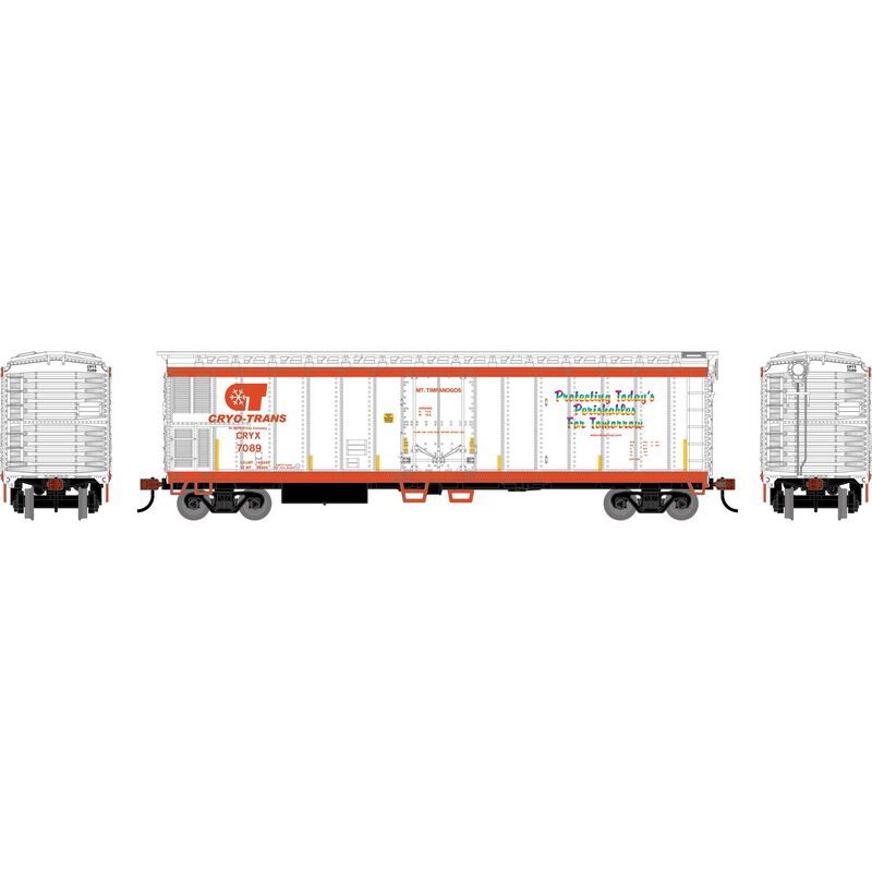 HO 50' Smooth Side Mechanical Reefer, CRYX 'Mt. Timpanogos' #7089