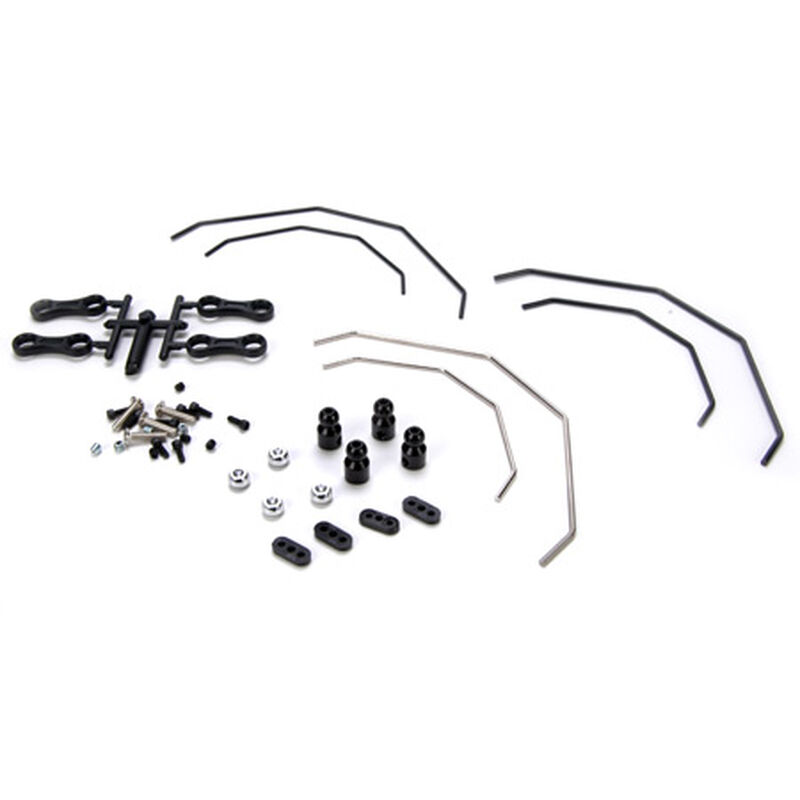 Front/Rear Sway Bar Kit: 10-T Front/Rear Sway Bar Kit: 10-T