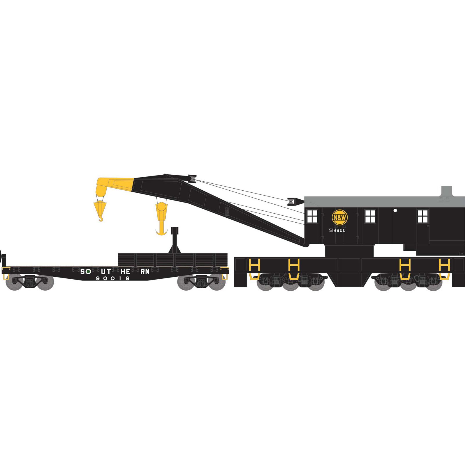 HO 200T Crane / Tender, N&W / SOU #514900 / 930019