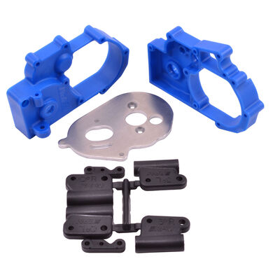 Gearbox Housing and Rear Mounts, Blue: TRA 2WD Vehicles Gearbox Housing and Rear Mounts, Blue: TRA 2WD Vehicles