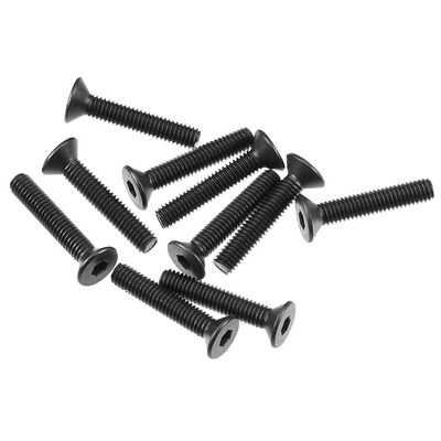 Hex Socket Flat Head M3x16mm, Black (10) Hex Socket Flat Head M3x16mm, Black (10)